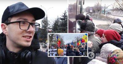 Протесты в Молдове 28 февраля 2023 – партия Шор привезла на митинг протестующих из России – фото, видео - obozrevatel.com - Россия - Молдавия - Кишинев