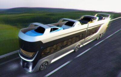 Symone: французский водородный автобус для людей и машин представят к Олимпиаде 2024 - kolesa.ru - Франция