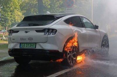 Ford Mustang Mach-E загасили лише через дві години після загоряння - news.infocar.ua